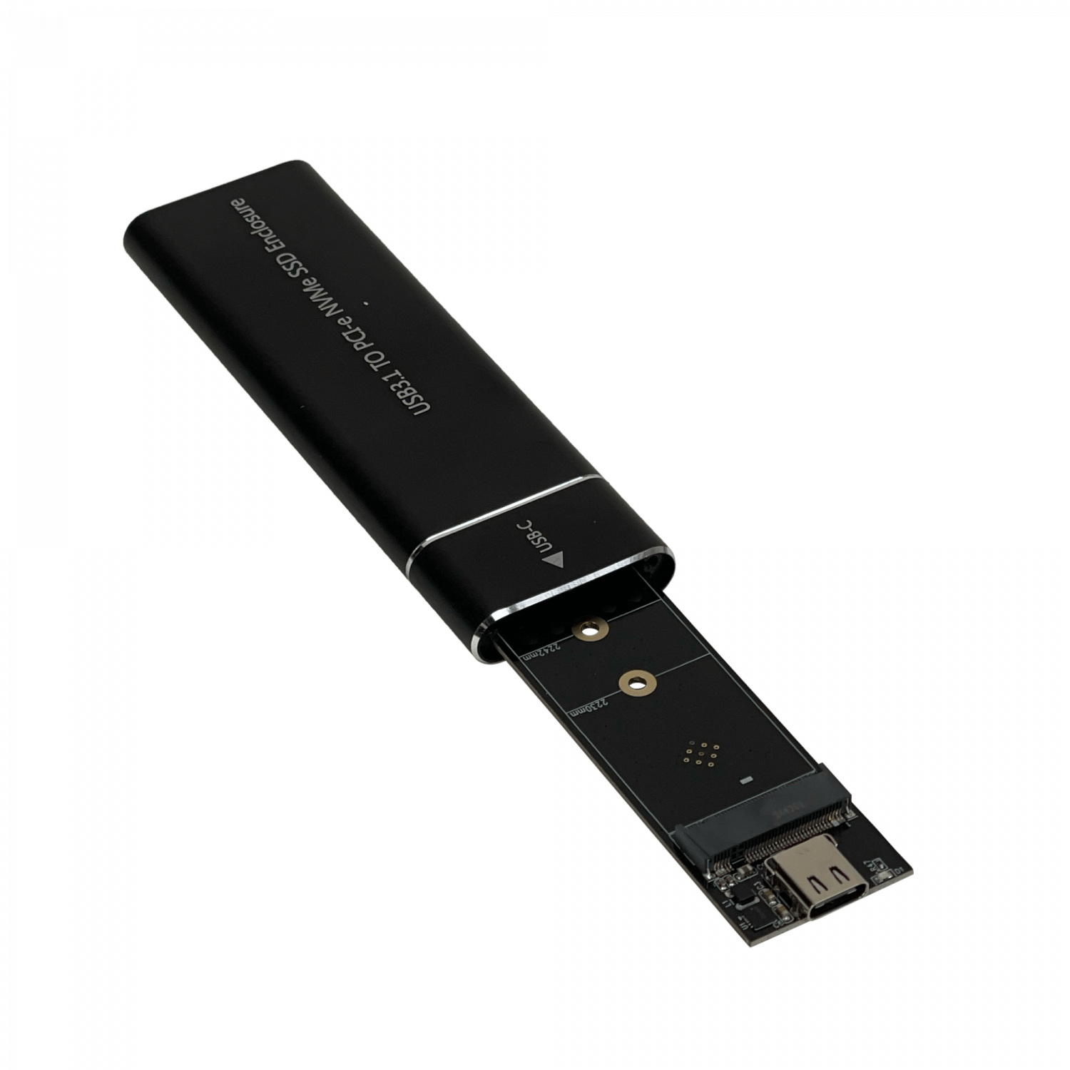 Carcasa USB 3.1 Gen 2 para SSD M.2 NVMe - 10 Gbps, Aluminio, Incluye Cables, Transforma SSD M.2 NVMe 1