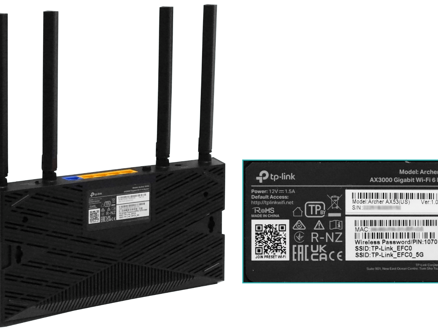 Router TP-Link Archer AX53 Wi-Fi 6 de doble banda AX3000, Compatible con EasyMesh 1