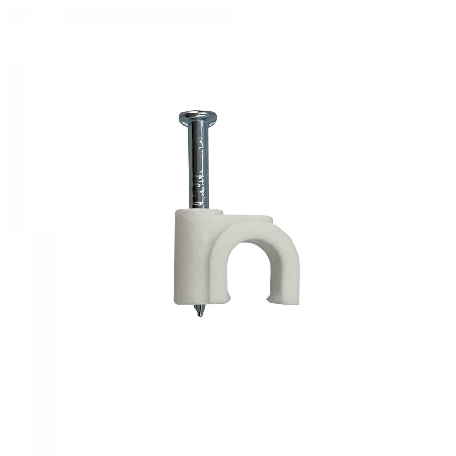 Grampas LINKMADE 6mm Redondas Blancas con Clavo para Concreto - Pack de 100 3