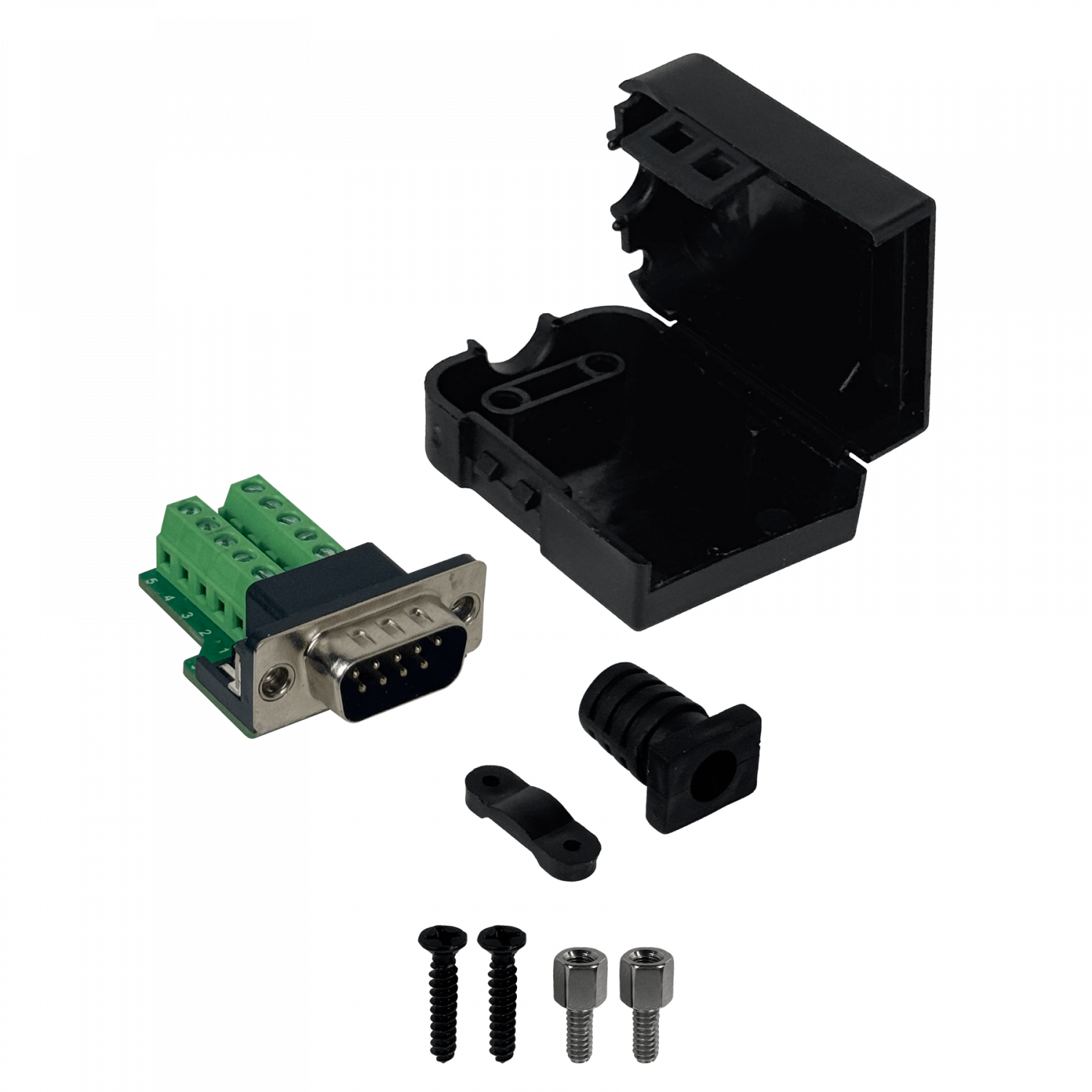 Adaptador L Com DGB9M DB9 Macho Macho Slimline, Blindado, 3A 5
