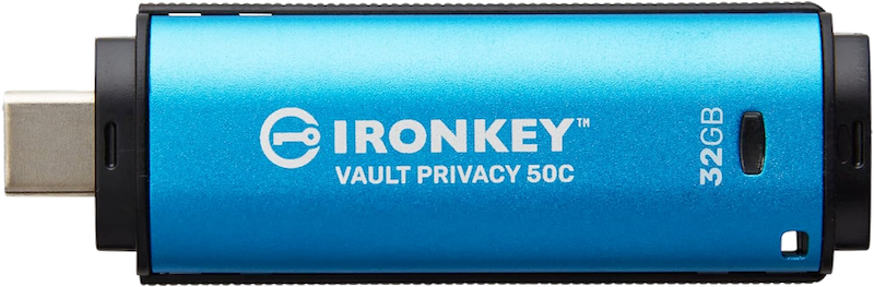 KINGSTON 32GB USB-C Encriptado AES-256 IronKey IKVP50C/32GB Pendrive 3