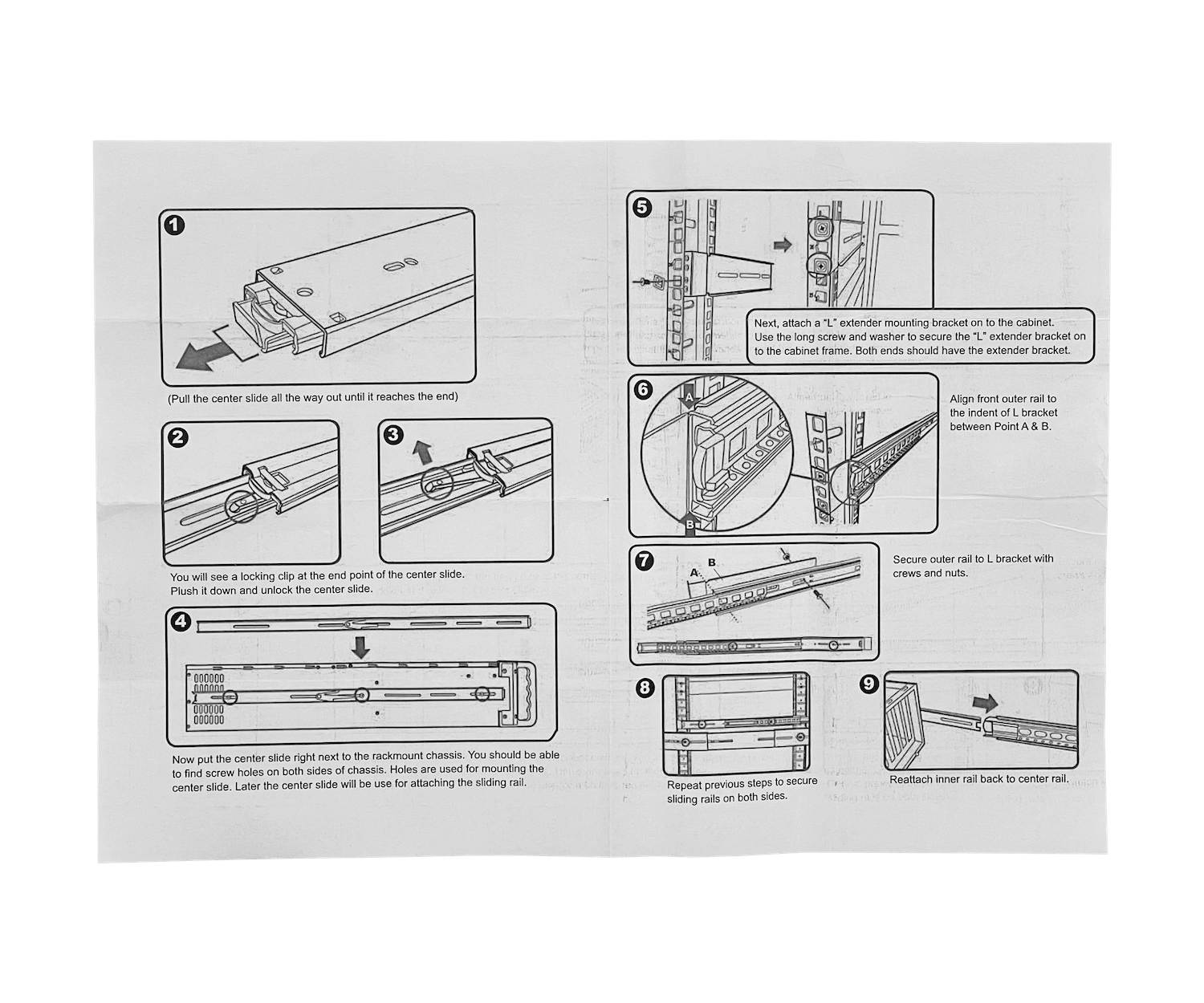 Riel de Rack Deslizable 2U RIEL-4, Fondo 670–950mm, Longitud 695mm 2