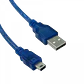 Cable 1,8mt USB2.0 A-M 5pin/mini/B-M 180cm con filtro - Miniatura 1