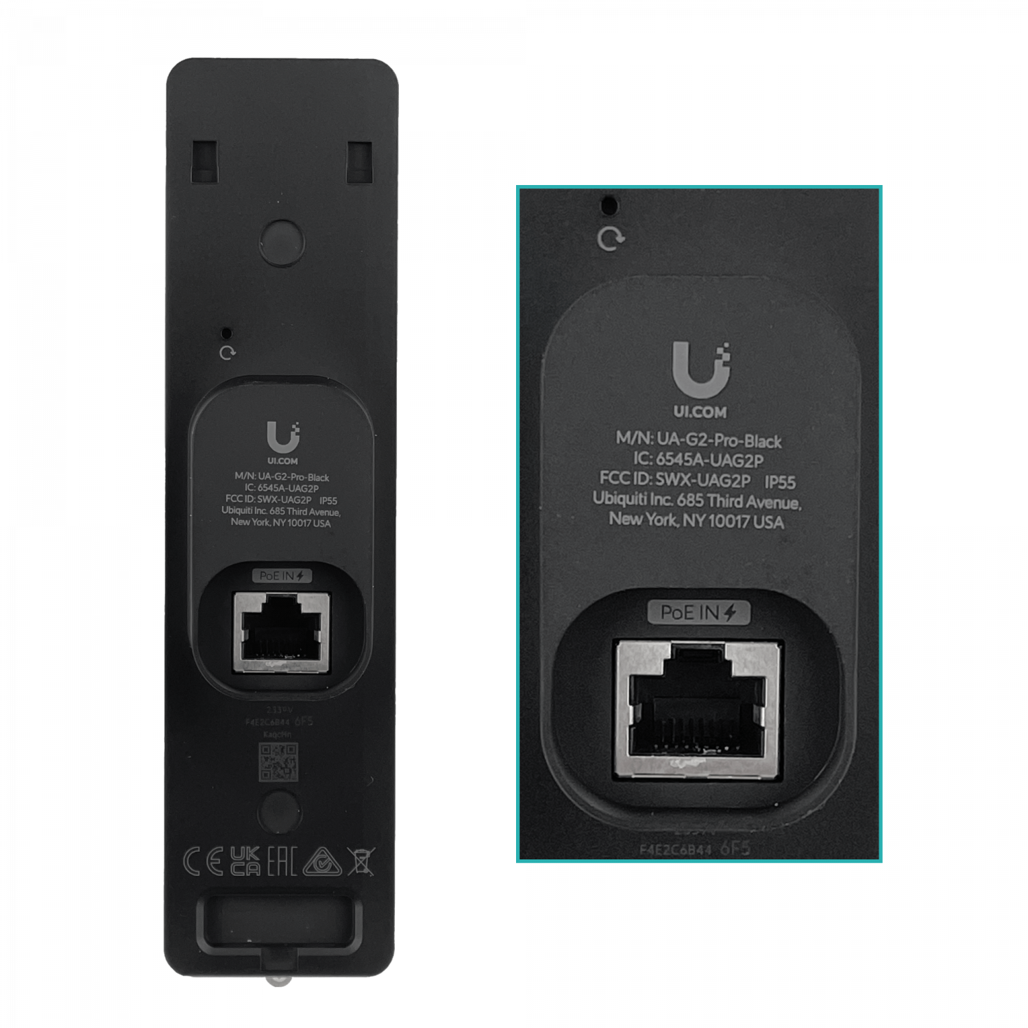 Timbre IP Ubiquiti UA-G2-PRO-BLACK - Negro, IP55, CCTV, Lector NFC, UniFi Access 2