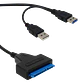 Adaptador SATA 1-USB3.0 DiscoDuro Externo 2,5/3,5 req-12 USB2.0 - Miniatura 5