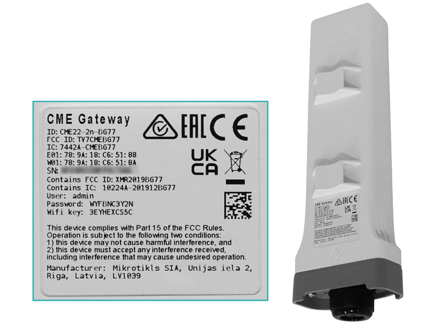 Gateway LTE-Narrow CAT-M MikroTik - IP66, 2.4GHz, Alta Potencia 6