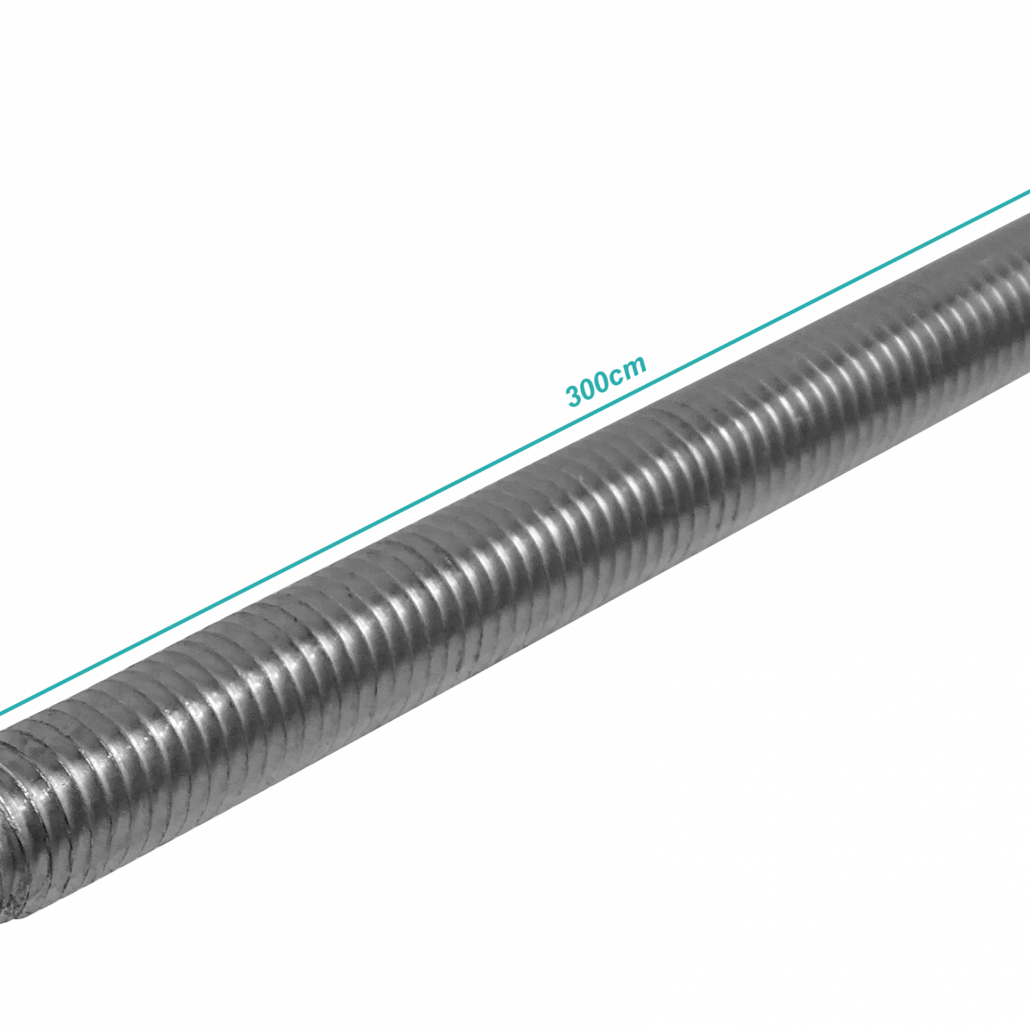 1/2pulgadas x3mt Hilo Sinfin Zinc 300cm Esparrago 12,7mm Barra Hilada 2