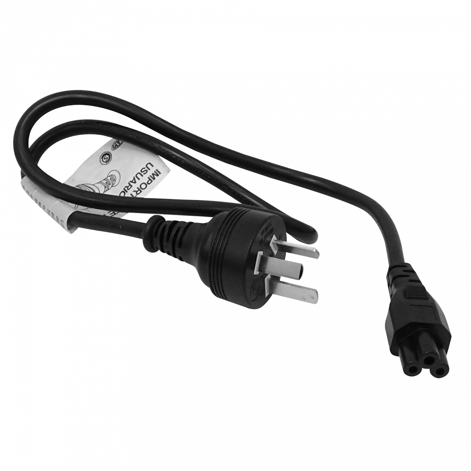 Trebol-C5-Hembra I-Macho Cable Poder I=Argentina/Australia 1,2-1,8mt  2