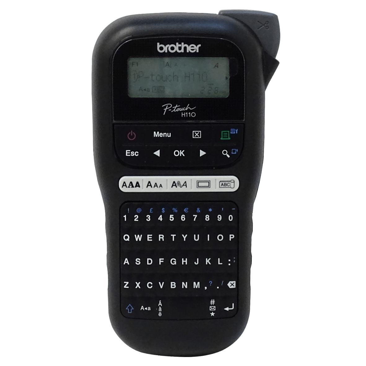Rotuladora Brother PT-H110BK QWERTY negra TZe 3 5 a 12mm 1