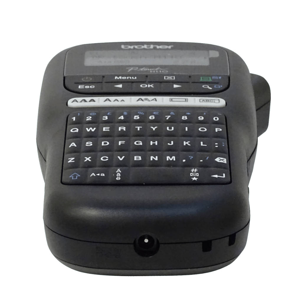 Rotuladora Brother PT-H110BK QWERTY negra TZe 3 5 a 12mm 2