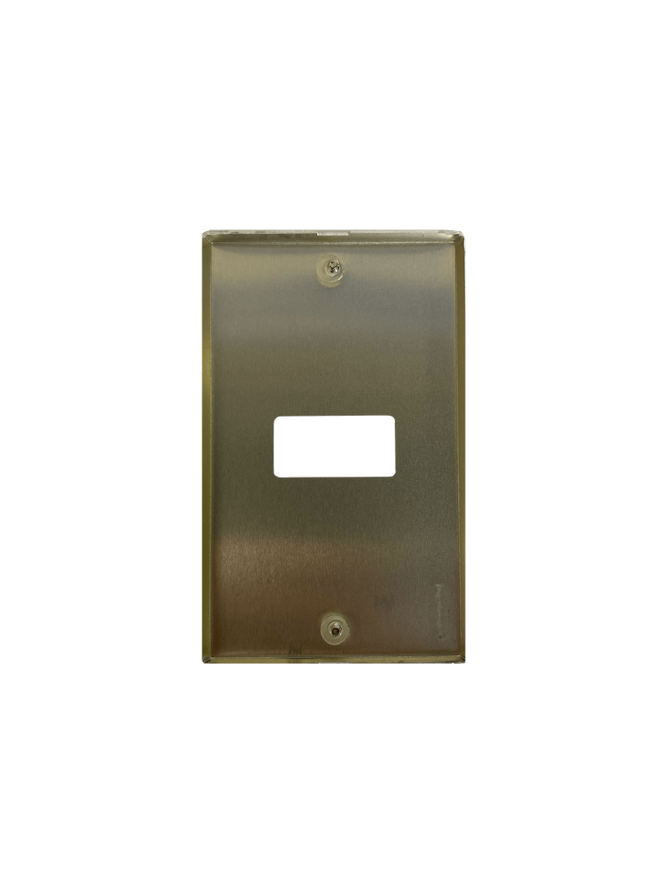BTICINO Placa 1 Puesto Modulo Aluminio c/Tornillos 1