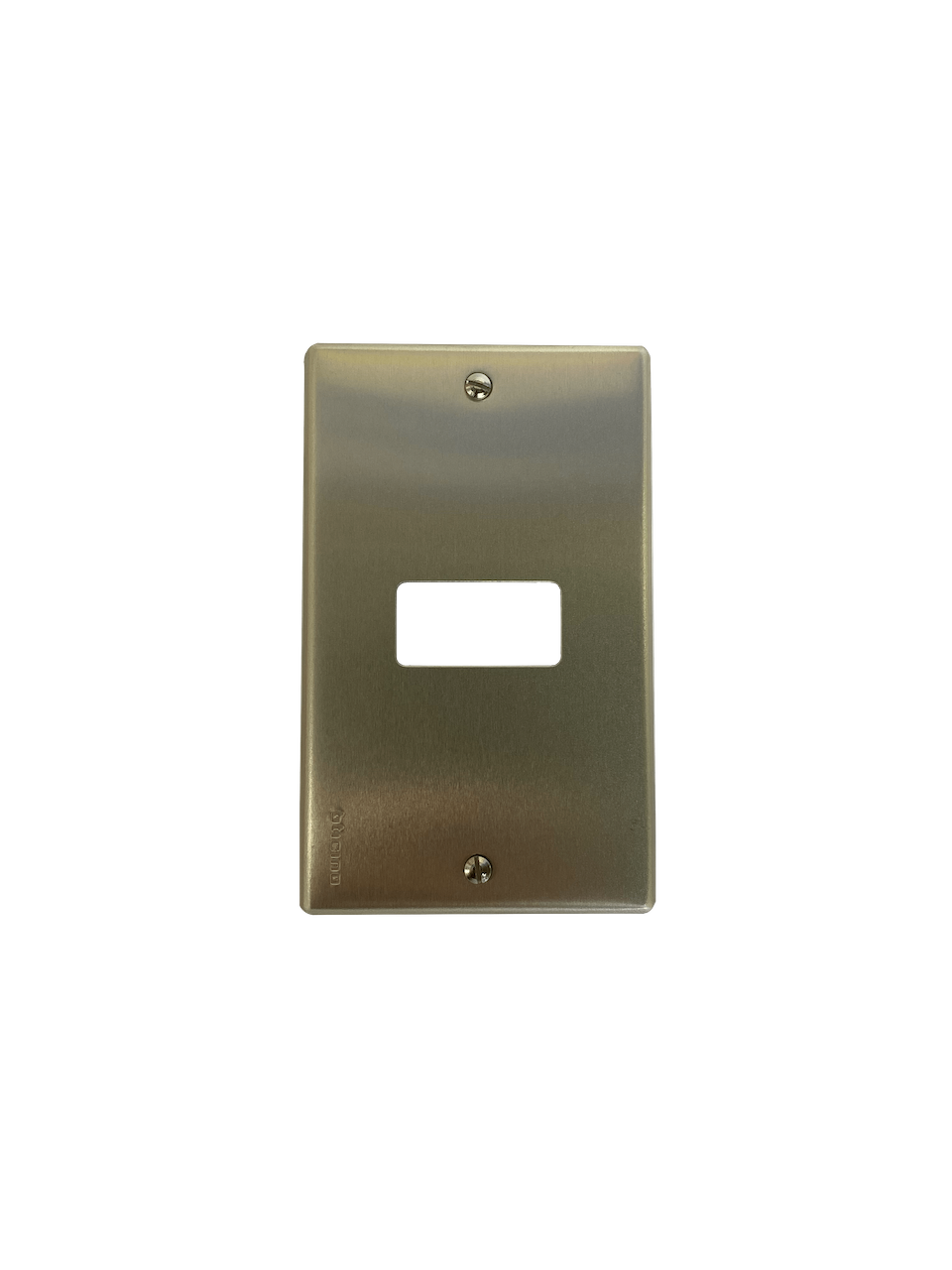 BTICINO Placa 1 Puesto Modulo Aluminio c/Tornillos 3
