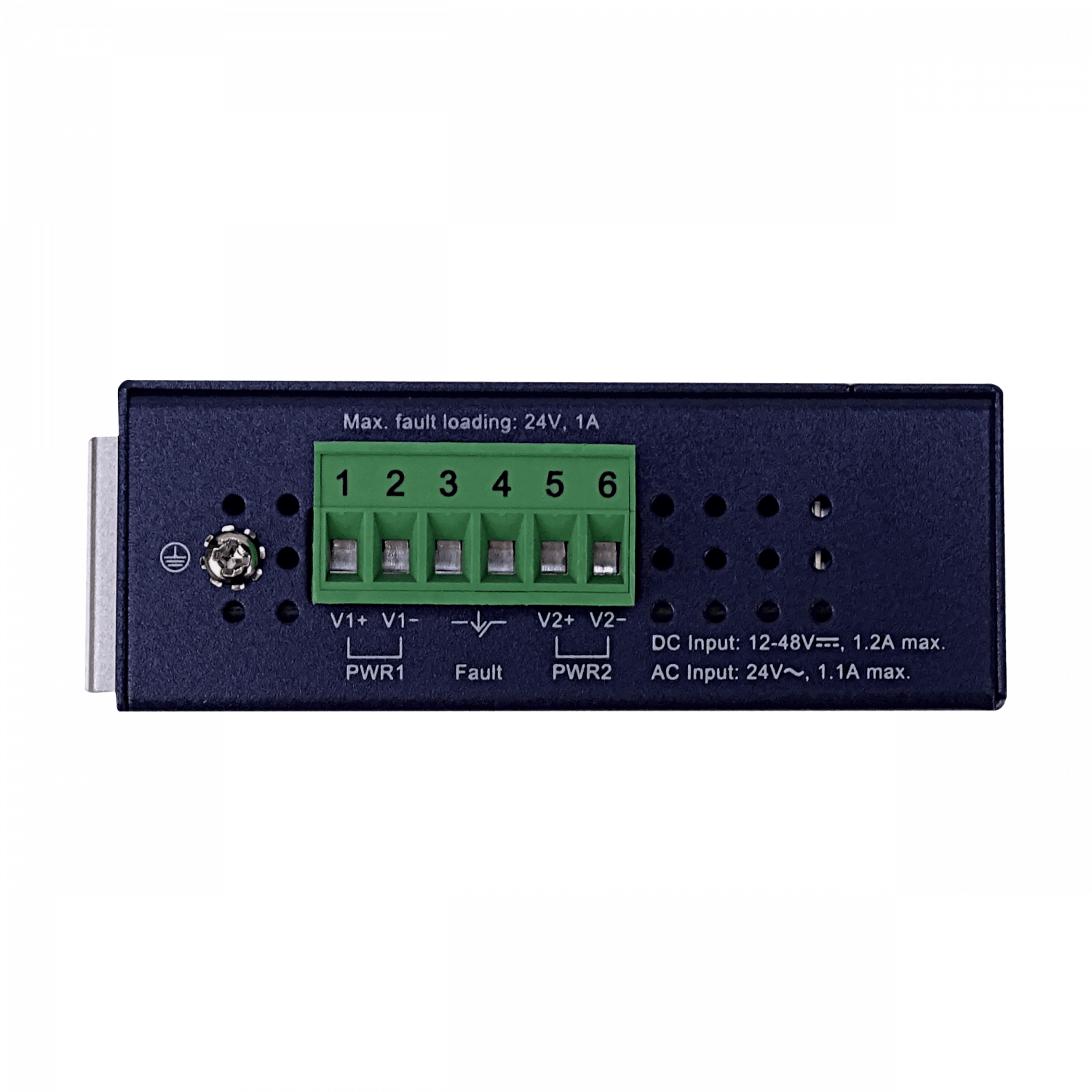 PLANET 8-1000 Switch Indust Admin Riel-DIN Gigabit req 12-48VDC 24VAC 7