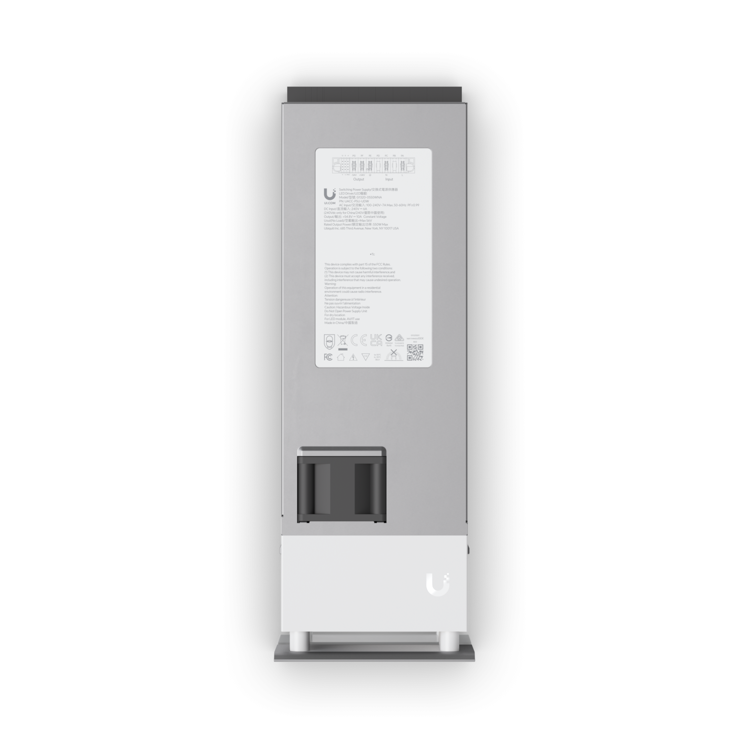 Fuente Redundante Ubiquiti UACC-PSU-UDW - 54.8VDC, 10A, 550W, Requiere UDW 3
