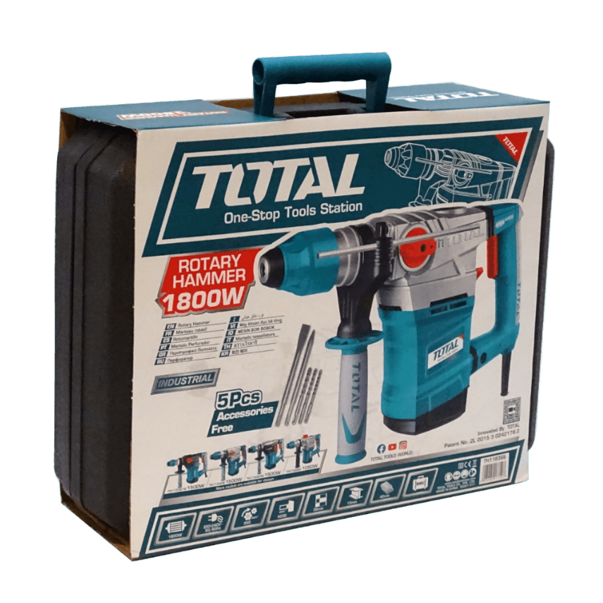 Rotomartillo Total ROTO-18 1800W SDS Plus 850RPM industrial 5
