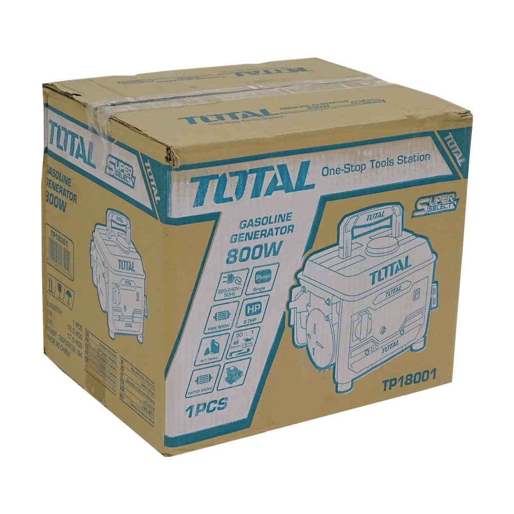Generador de Gasolina TOTAL TP18001 - 800W, 2HP, 2 Tiempos 6
