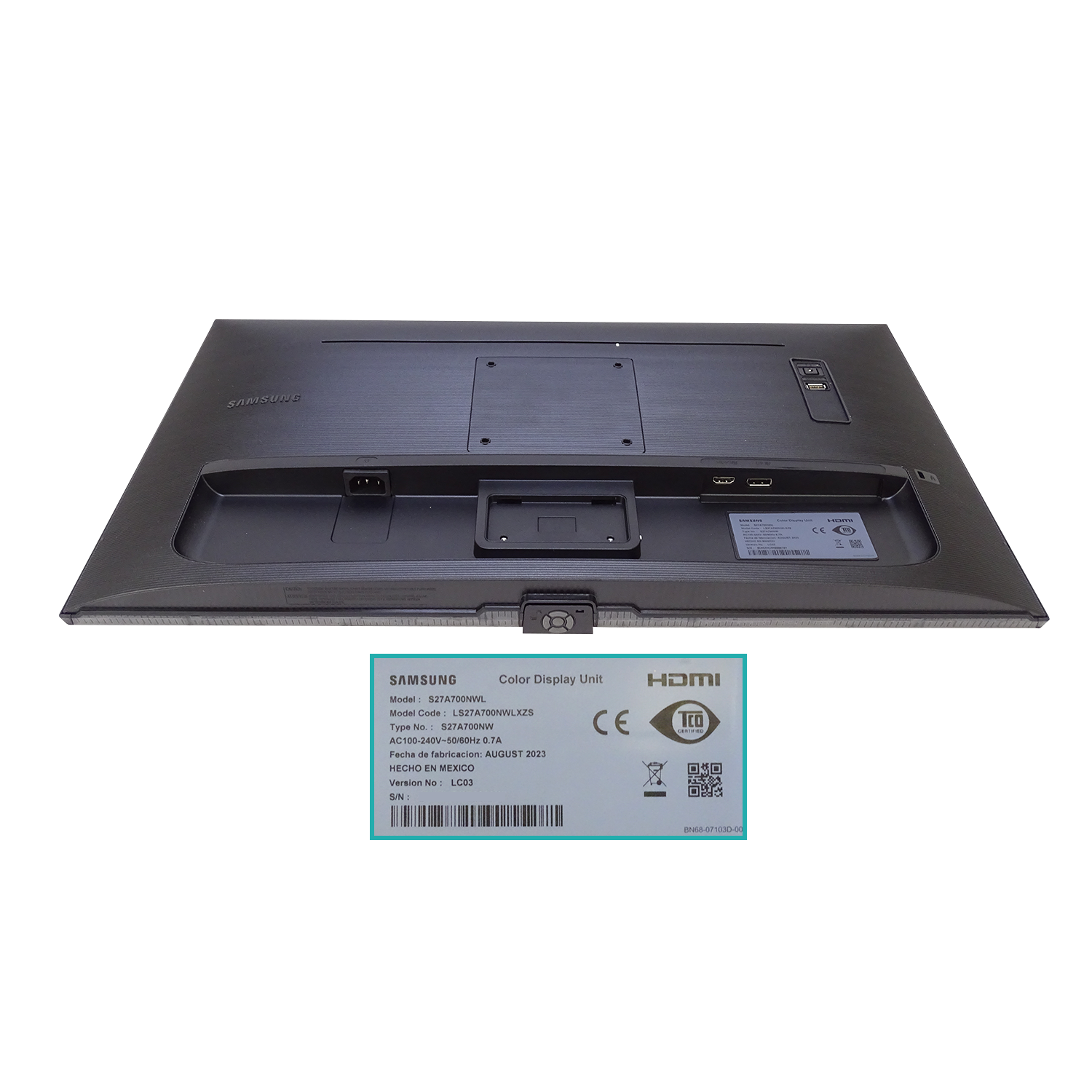 SAMSUNG 27-pulgadas UHD 3840x2160 HDMI 16:9 Monitor LED LS27A700NWLXZS 6