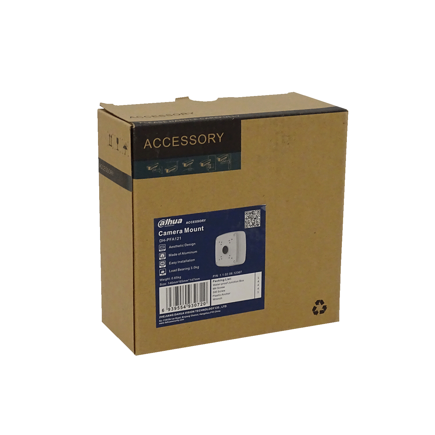 Caja de Conexiones Impermeable Dahua PFA121 - Aluminio, IP66, Color Blanco 2