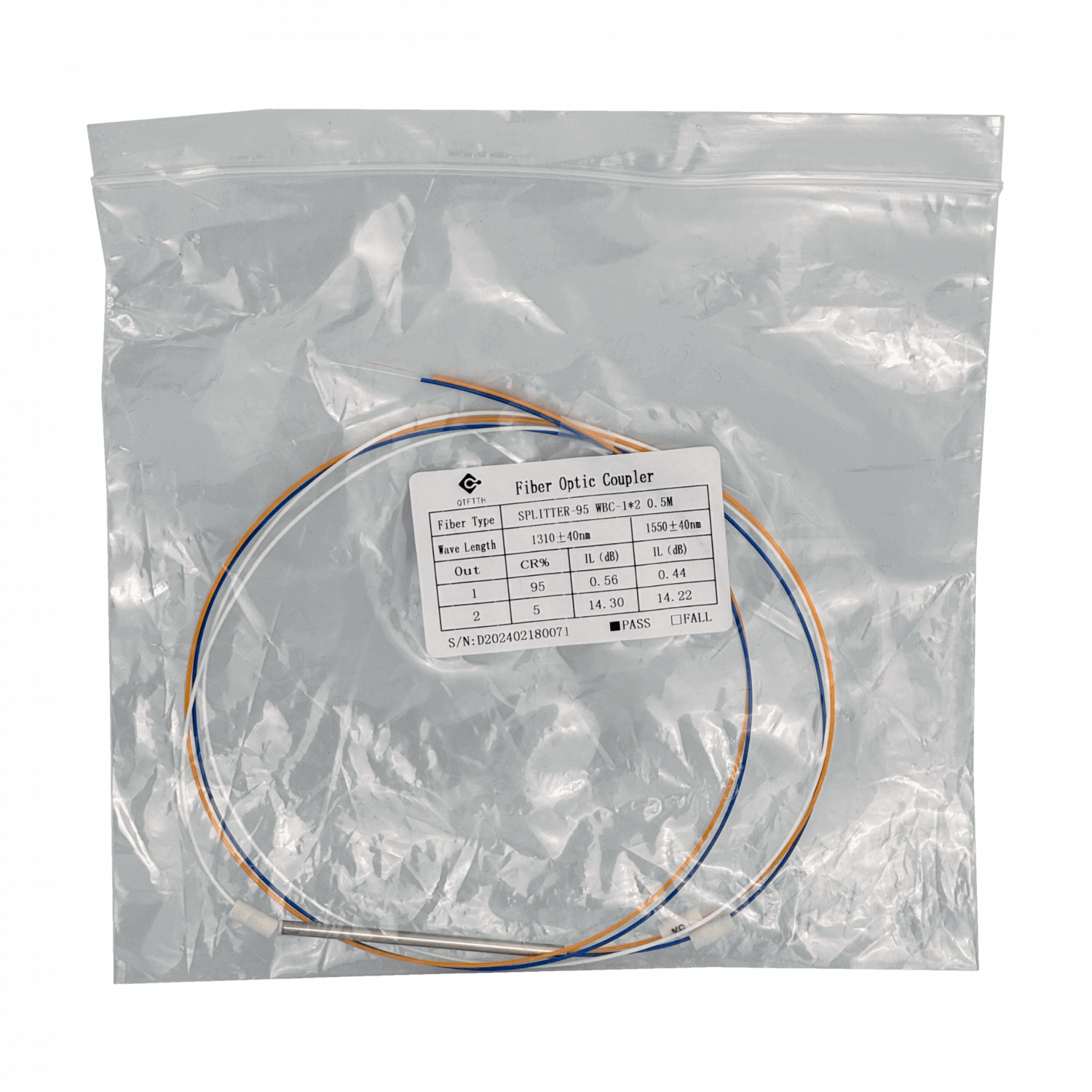 Desbalanceado 1x2 95-5 FBT sin-Conectores Divisor Splitter XPON XGPON 2