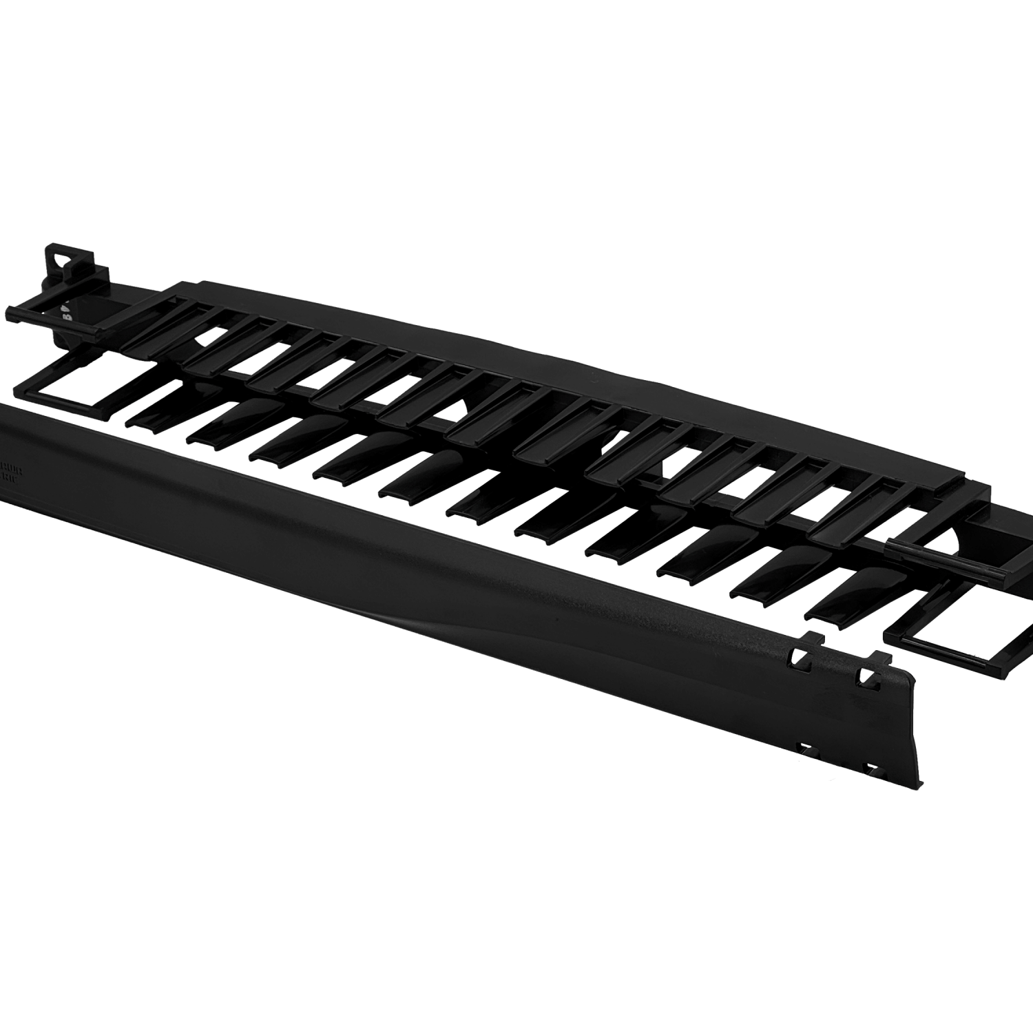 Guia de Cables Furukawa RAD-1F horizontal cerrada plastica para rack 1U 4