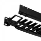 Guia de Cables Furukawa RAD-1F horizontal cerrada plastica para rack 1U - Miniatura 6