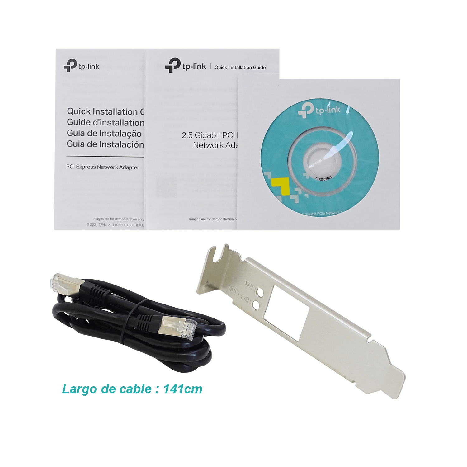 Adaptador de red PCIe 3.0 Slot to 10 Gigabit Ethernet TP-Link TX401 V1 5