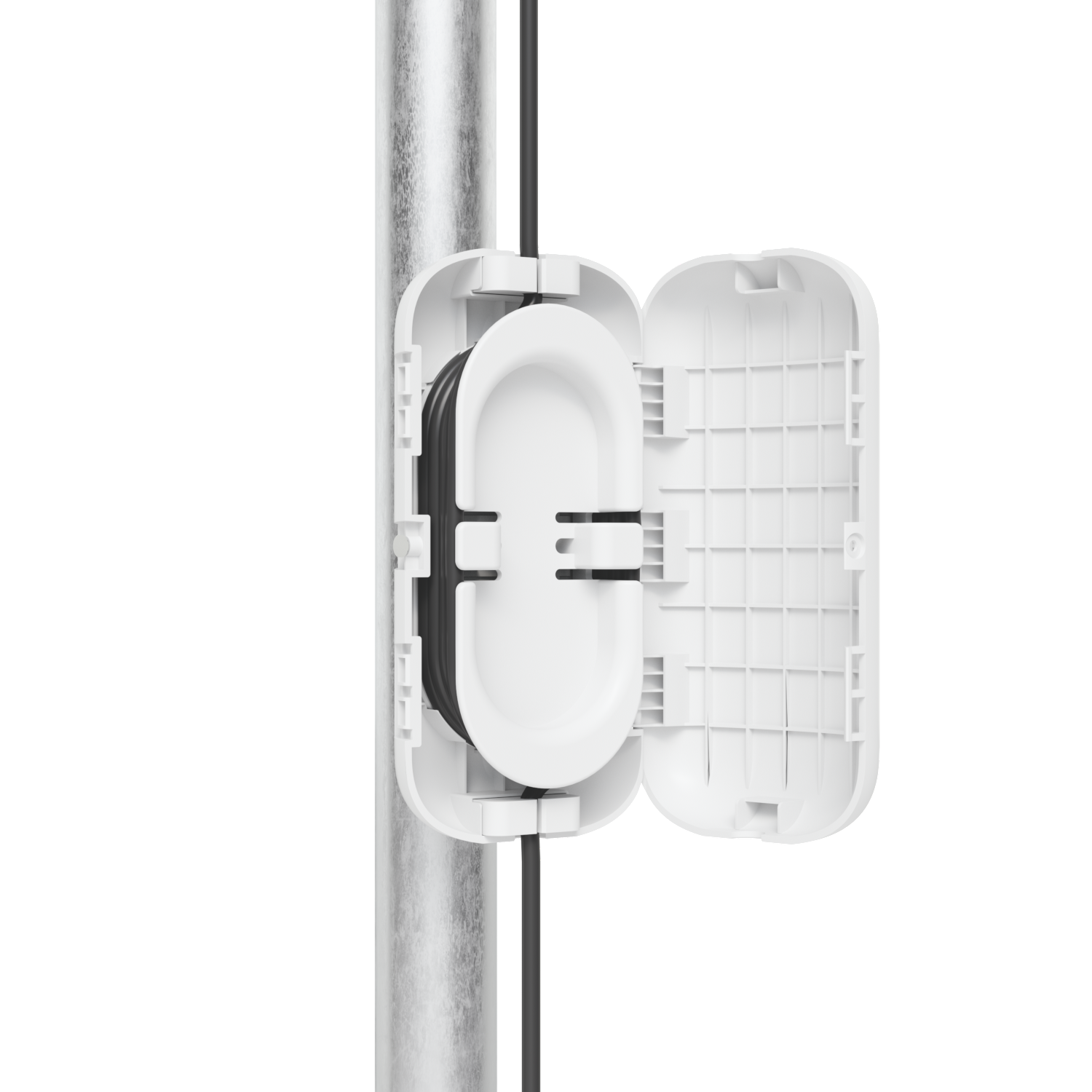Caja de Reserva para Fibra Óptica con Alivio de Tensión, Exterior, UV y Poste 35-60mm Ubiquiti UF-KI 10