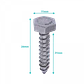 Tornillo Tirafondo Acero Inoxi 1/4-10 X 1-1/4-pul 604840001 100-unids.  - Miniatura 1