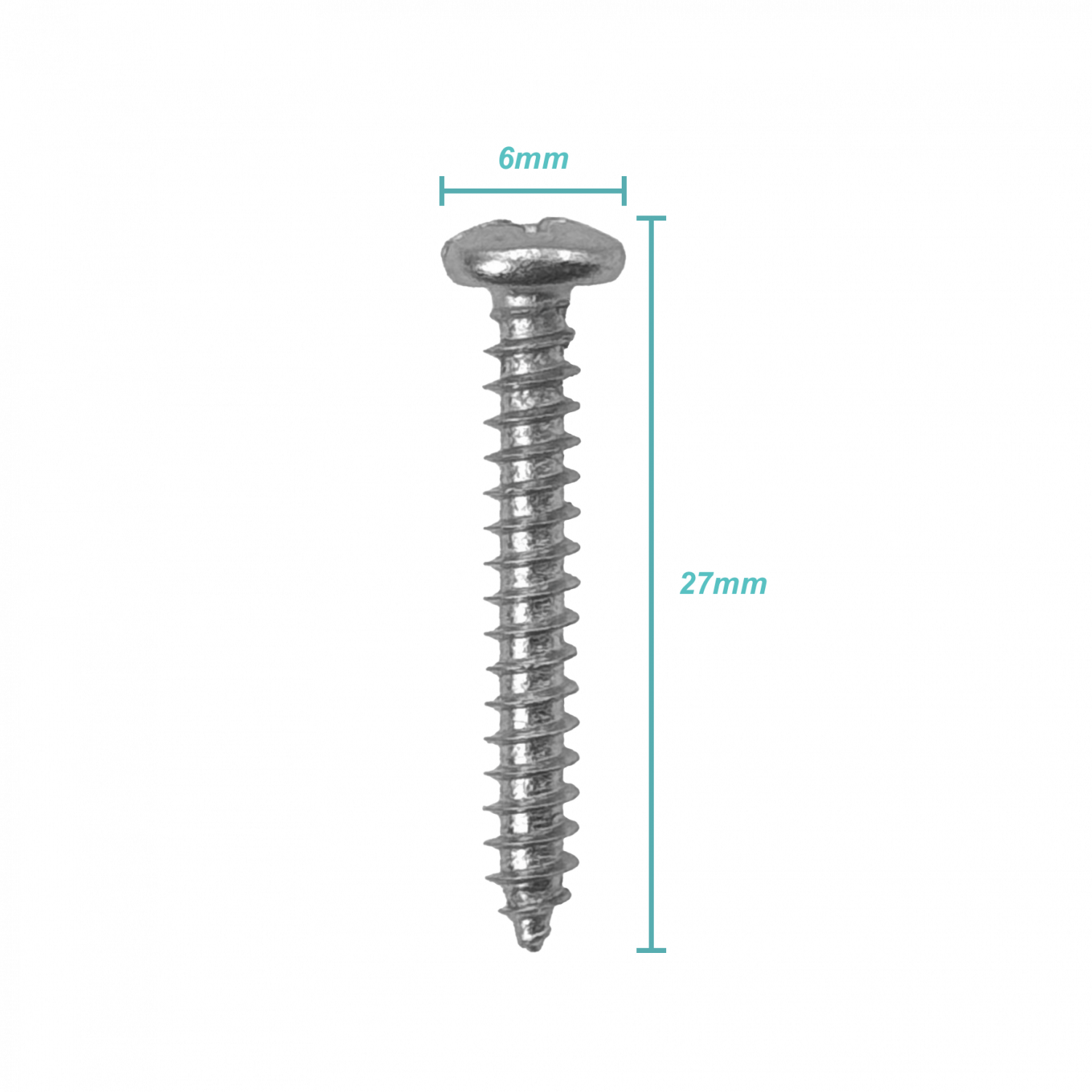 100-Unids. Tornillo Roscalata 6 X 1-pulgadas Zinc 617332001 3