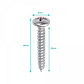 100-Unids. Tornillo Roscalata 8 X 1-pulgadas Zinc 61743001 - Miniatura 1