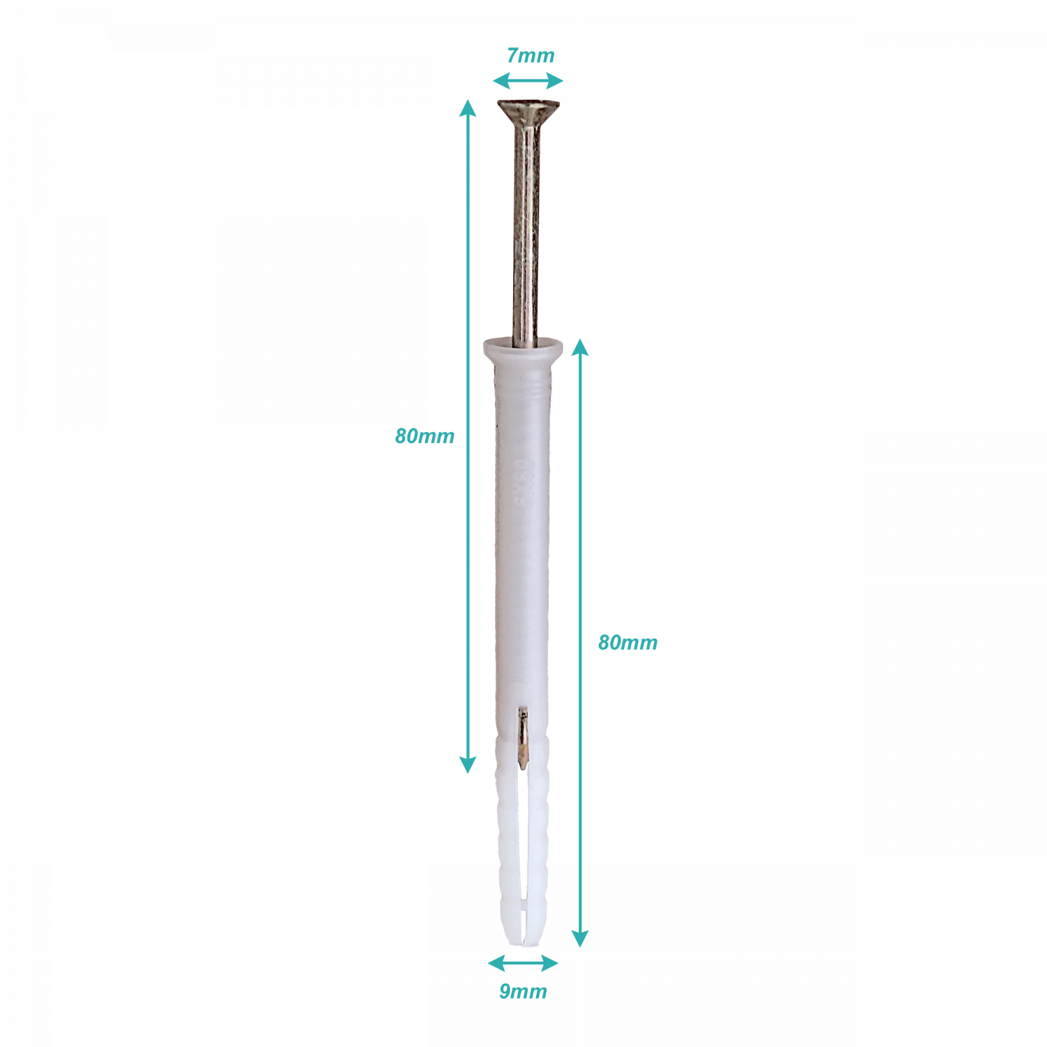 Tarugo Clavo para Ladrillo Hueco 100-unids. 6x80mm  2
