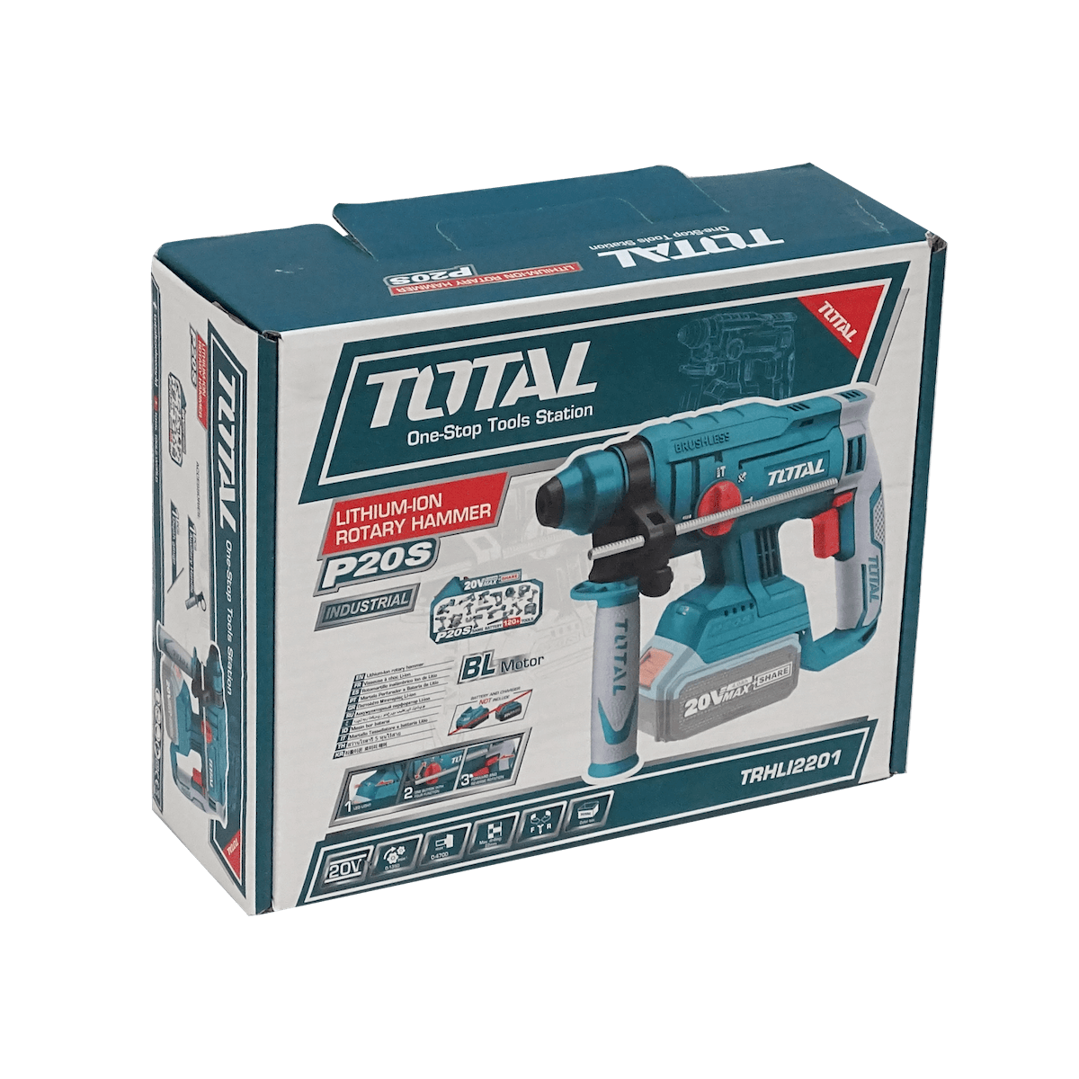 Rotomartillo Total ROTO-20V inalambrico SDS Plus requiere bateria 4