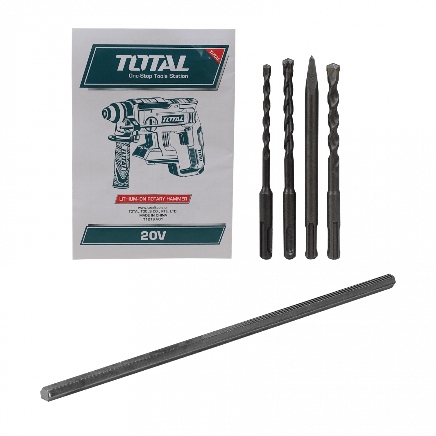 Rotomartillo Total ROTO-20V inalambrico SDS Plus requiere bateria 5