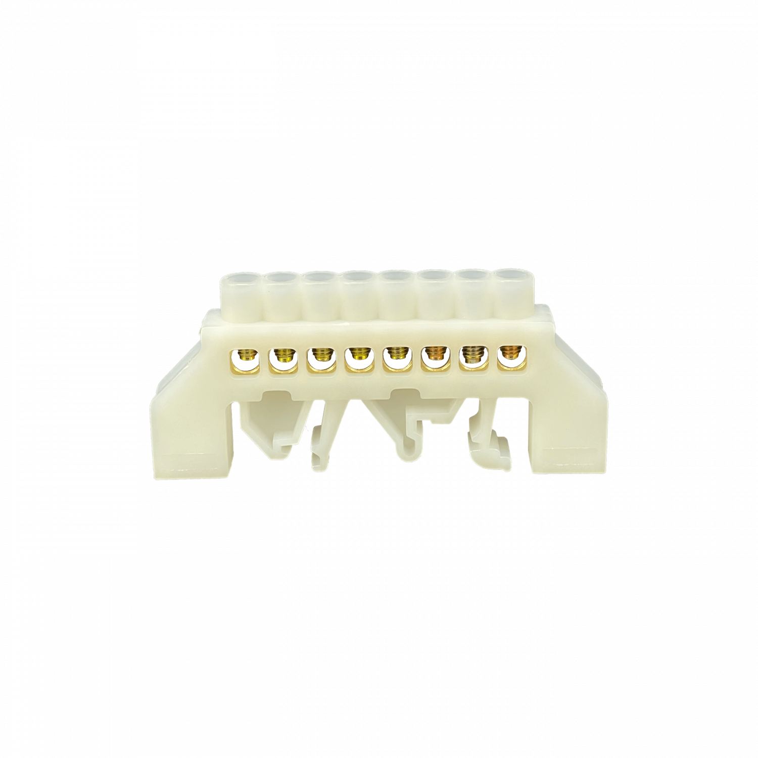 Regleta Blanca 8-Conexiones 4mm Riel Din Distribucion Electrica 2