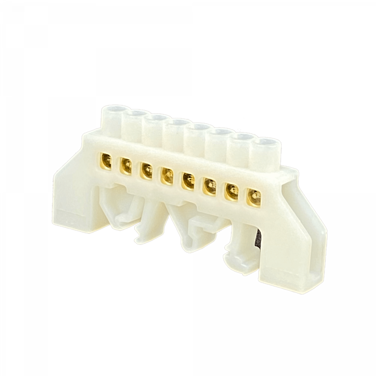 Regleta Blanca 8-Conexiones 4mm Riel Din Distribucion Electrica 3