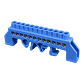 Regleta Azul 12-Conexiones 4mm Riel Din Distribucion Electrica - Miniatura 2