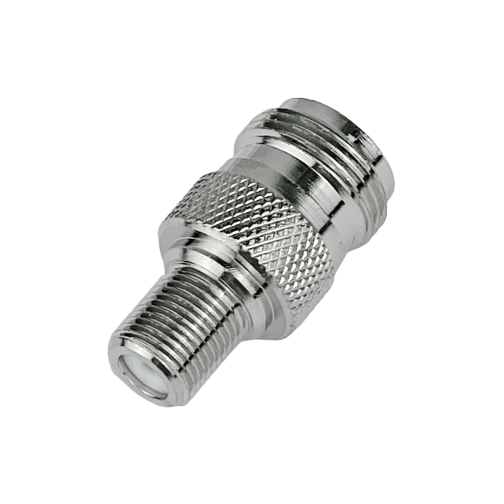 Adaptador Coaxial N Hembra a F Hembra Tipo Copla RF 4