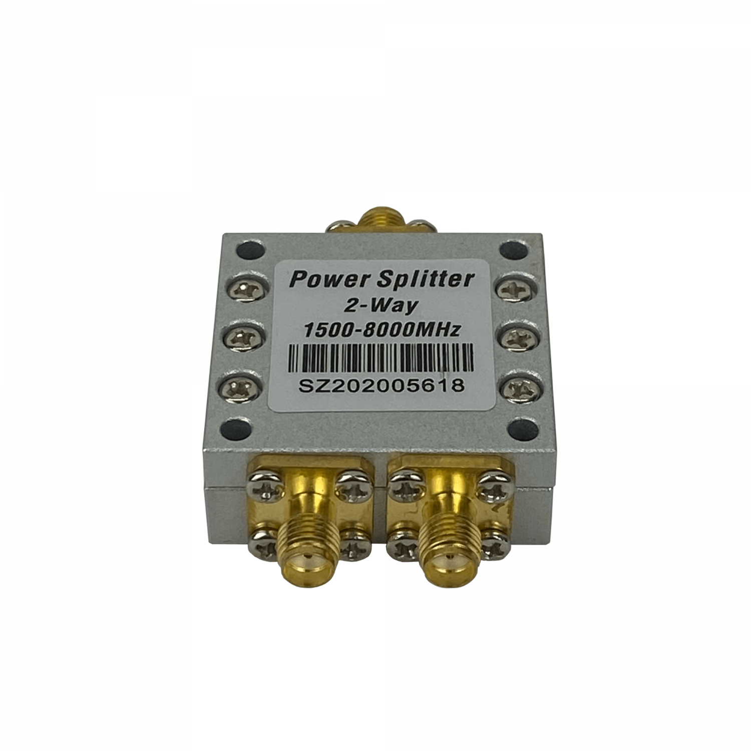 Divisor de Potencia RF SCW28S 1x2, 1.5GHz–8GHz, Conectores SMA-H, Alta Frecuencia 1