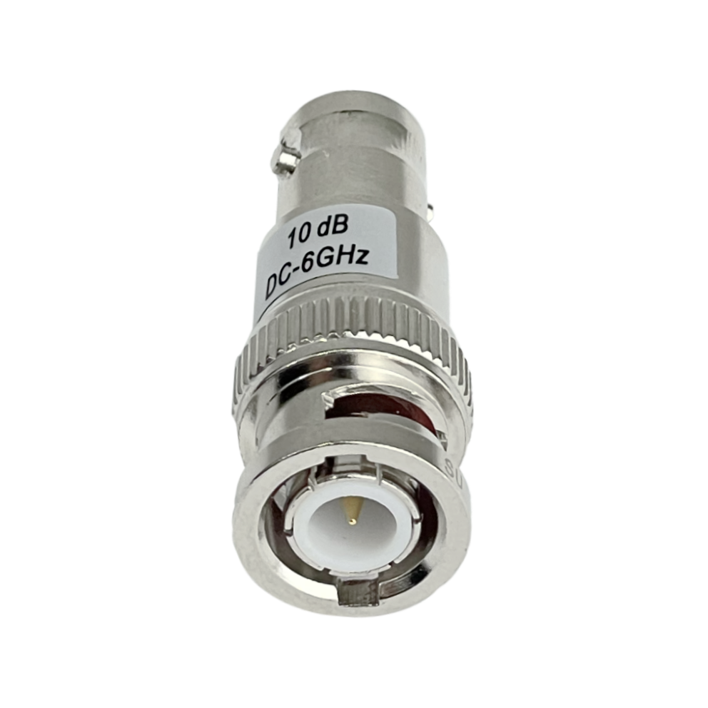 BNC Atenuador RF 10dB 0-6GHz BNC-Macho BNC-Hembra Copla DC-6GHz 1