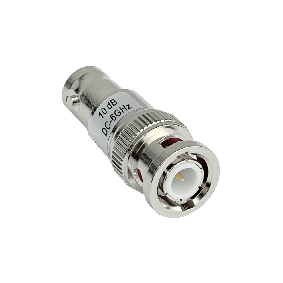BNC Atenuador RF 10dB 0-6GHz BNC-Macho BNC-Hembra Copla DC-6GHz 2