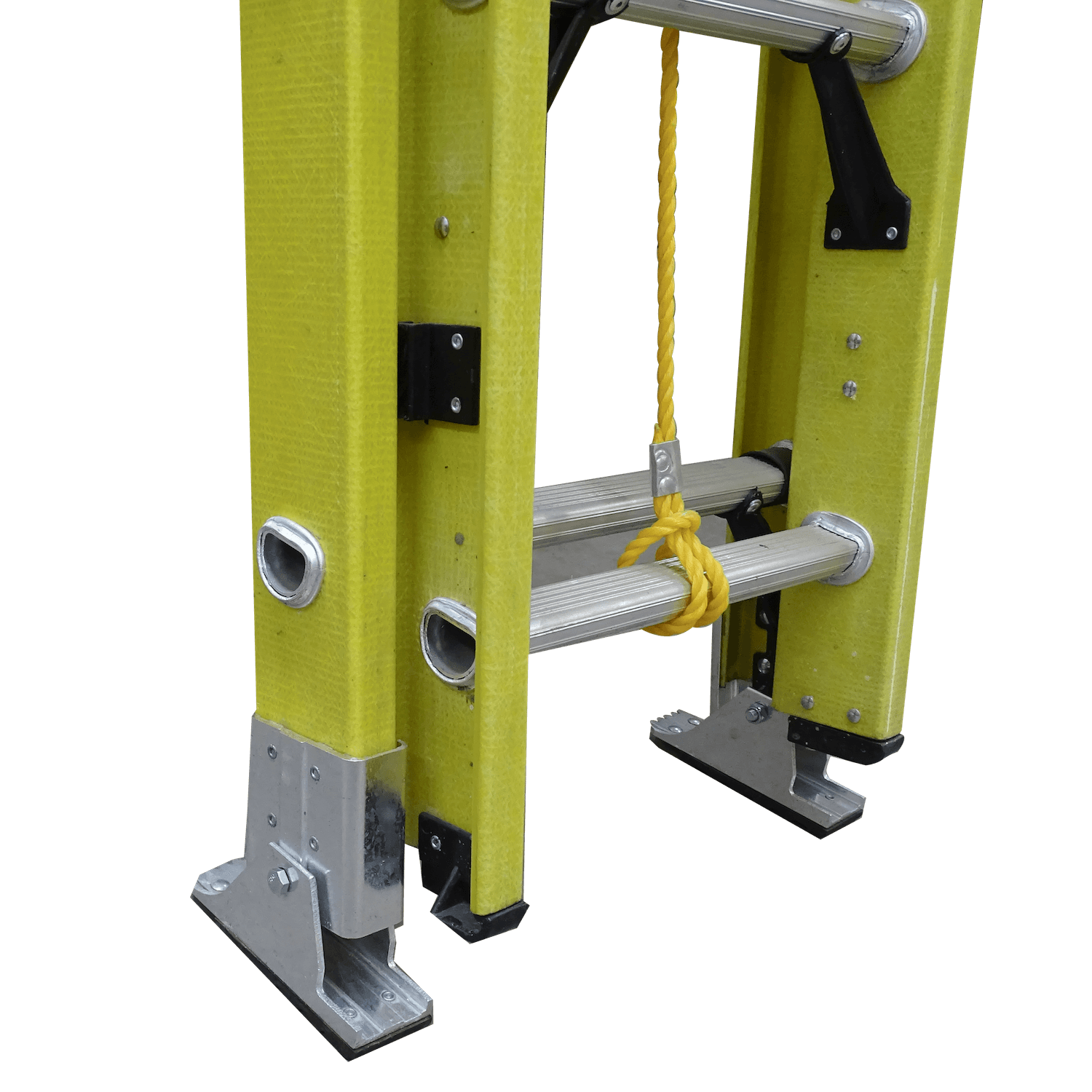 3,6-7,5mt 140kg Telescopica Fibra de Vidrio 24-Peldano Escalera 1