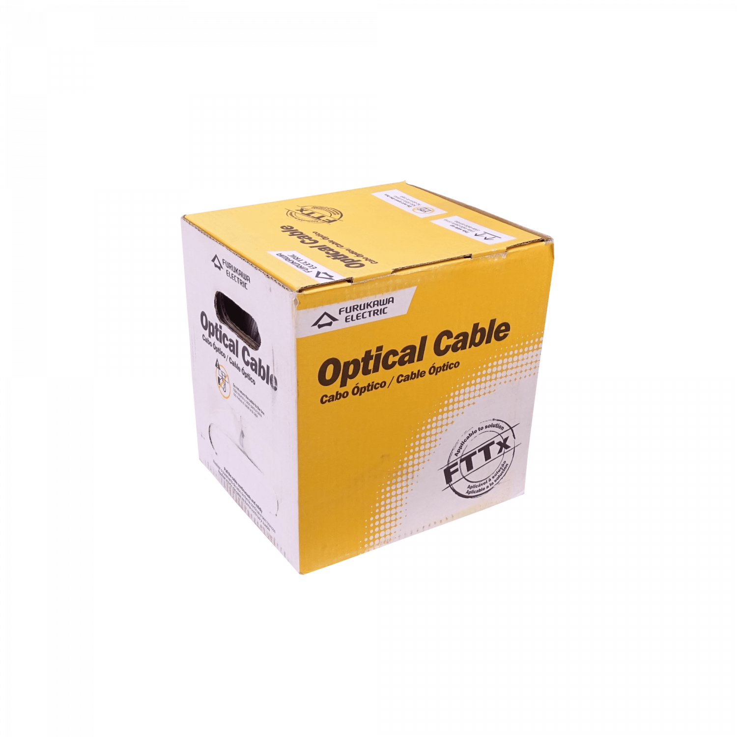 Cable Drop Furukawa CFSP2-F LSZH 500m 2 fibras monomodo G657A2 blanco 1