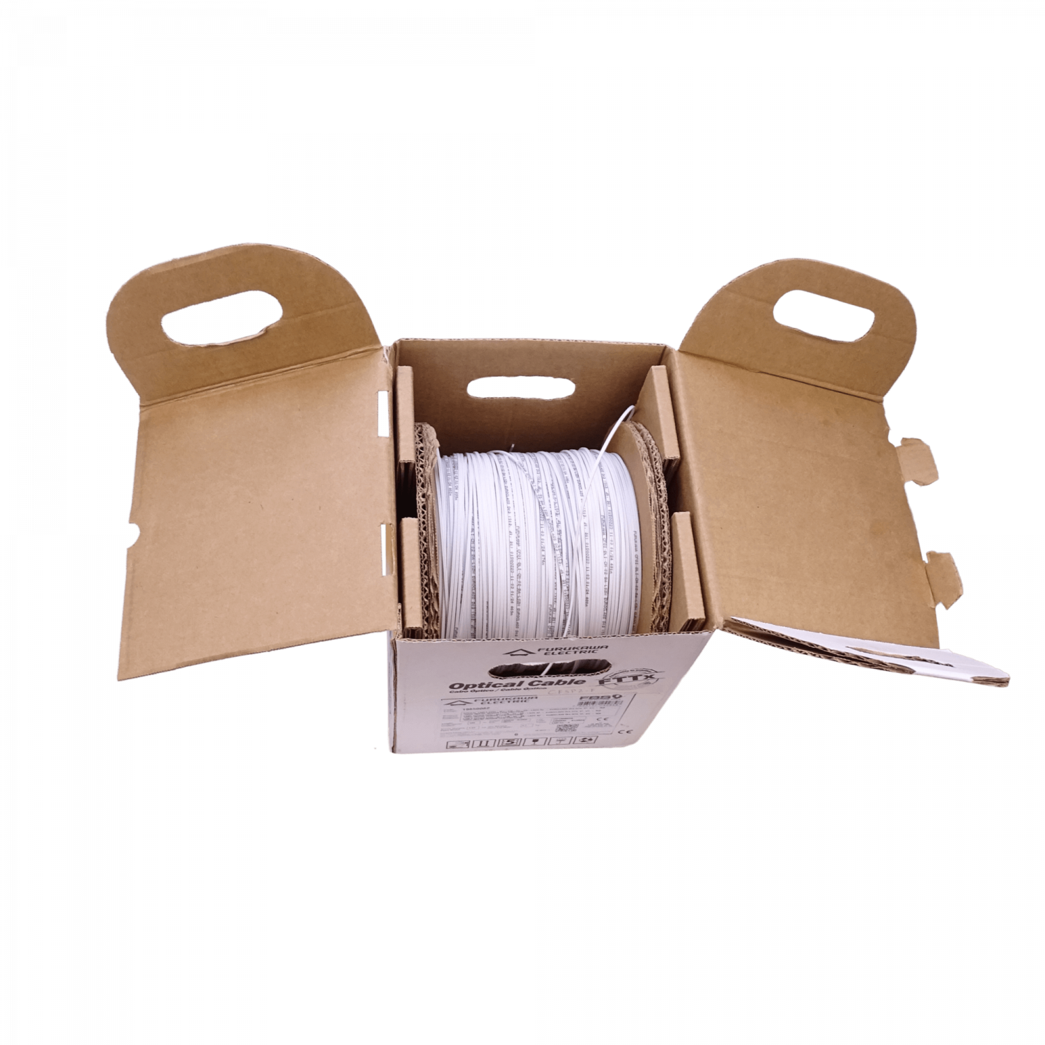 Cable Drop Furukawa CFSP2-F LSZH 500m 2 fibras monomodo G657A2 blanco 3