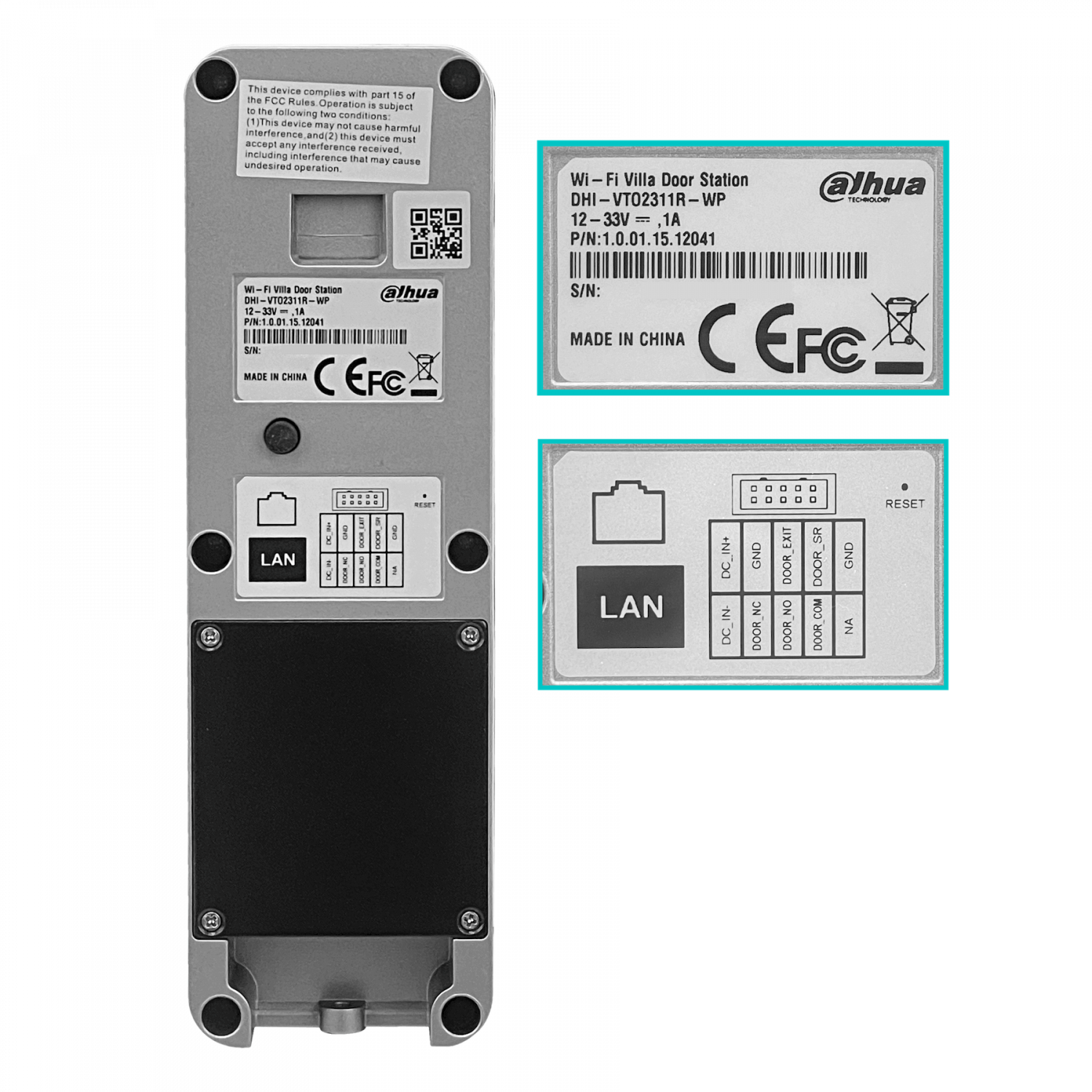 Kit Portero IP WiFi con Control de Acceso, Monitor 7'' y Estación Exterior, Dahua DHI-KTW02 3
