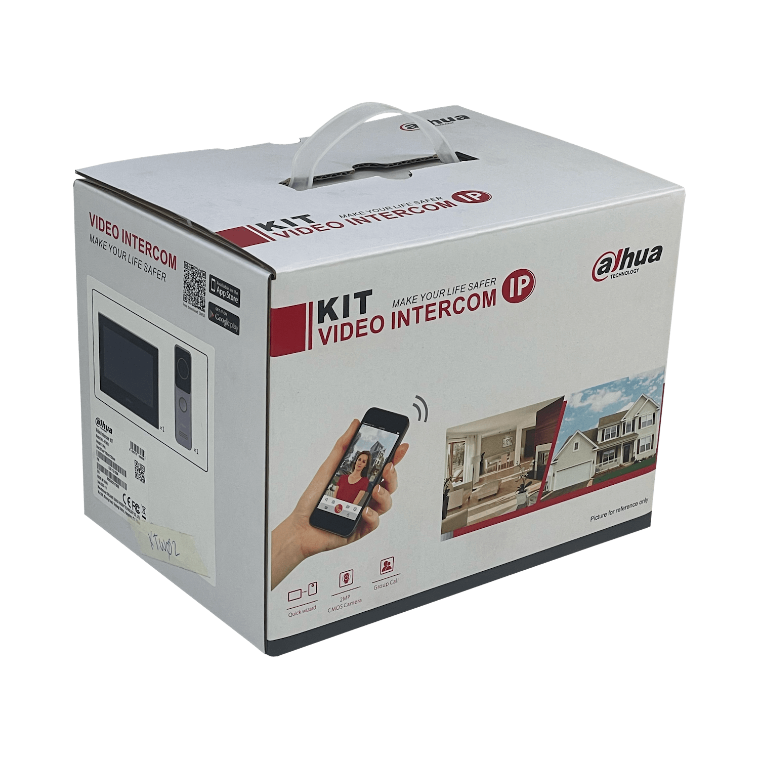 Kit Portero IP WiFi con Control de Acceso, Monitor 7'' y Estación Exterior, Dahua DHI-KTW02 4