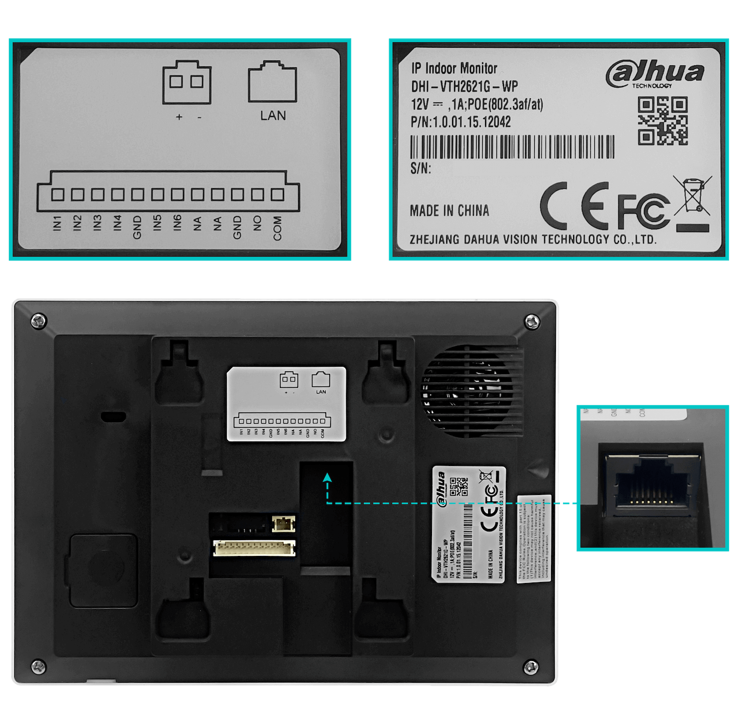 Kit Portero IP WiFi con Control de Acceso, Monitor 7'' y Estación Exterior, Dahua DHI-KTW02 5