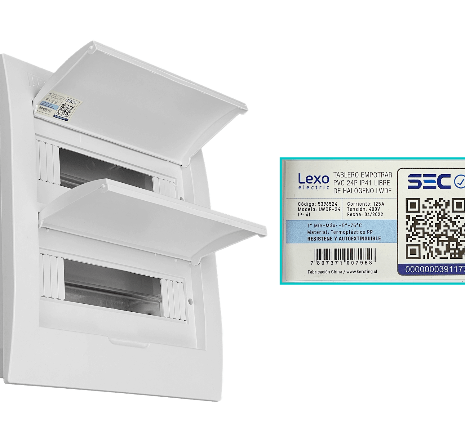 LEXO Tablero Embutido LSZH 24 Modulos Riel Din IP41 IK08 5396424 5