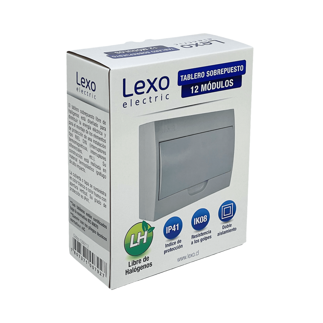 Tablero LEXO Sobreponer LSZH 12 Módulos Riel DIN IP41 IK08 Ref 5399112 4
