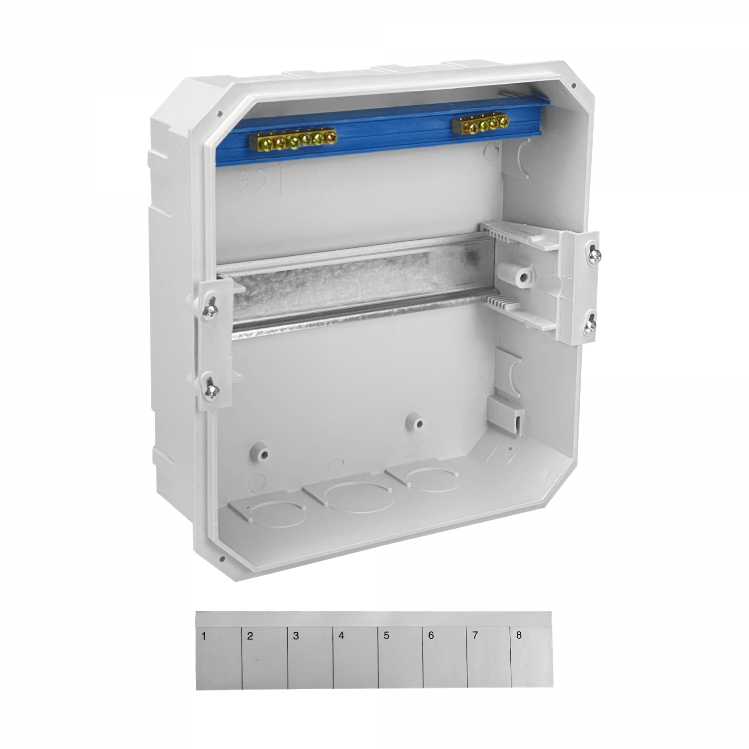 Tablero LEXO Empotrable LSZH 8 Módulos Riel DIN IP41 IK08 Ref 5396508 1
