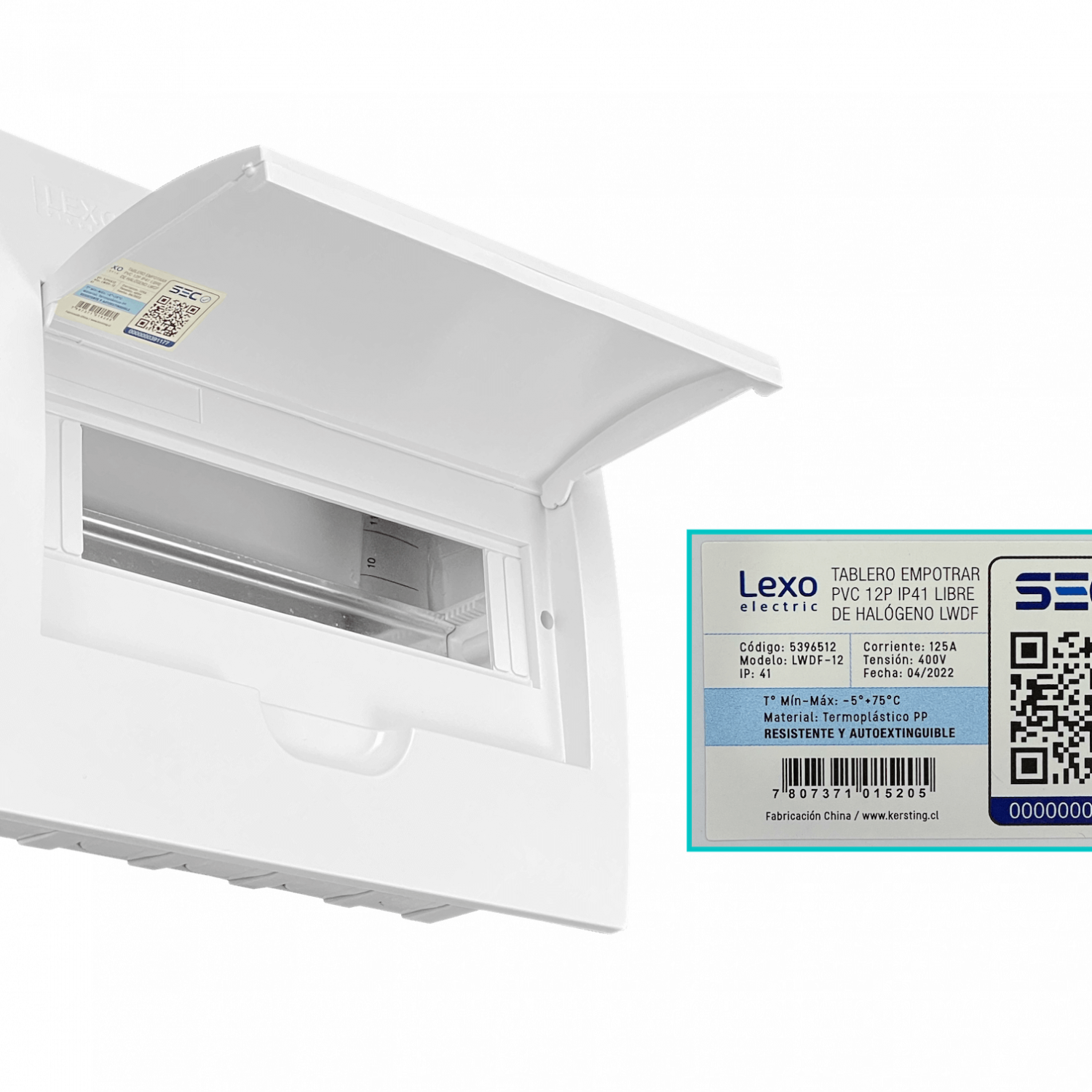 LEXO Tablero Embutido LSZH 12 Modulos Riel Din IP41 IK08 5396512 4